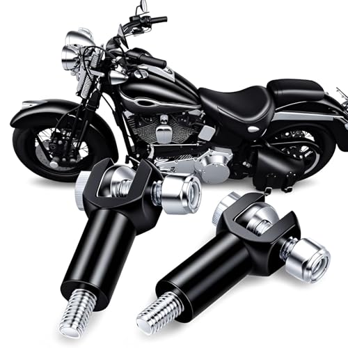 Passenger Foot Peg Support Mount Clevis Kit Compatible With Harley Davidson Softail 2000-2006 (Black) - color: Black