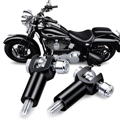 Passenger Foot Peg Support Mount Clevis Kit Compatible With Harley Davidson Softail 2000-2006 (Black) - color: Black
