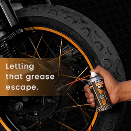 GRAND PITSTOP Chain Cleaner/Degreaser Spray for Motorcycle Cleaning - Motorcycle Cleaner for On and Off-Road for All Bikes (160 ml) - size: 5.64 Ounce (Pack of 1)
