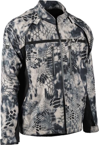 Fly Racing Patrol Softshell Off Road Riding Jacket/Vest Cold Weather Riding Jacket - color: Grey/Black, size: 3X-Large