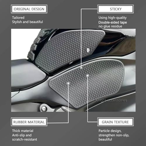for ZX-6R /ZX 636 ZX6R ZX636 2013-2025 Motorcycle Accessories Side Fuel Tank pad Tank Pads Protector Stickers Decal Gas Knee Grip Traction Pad Tankpad