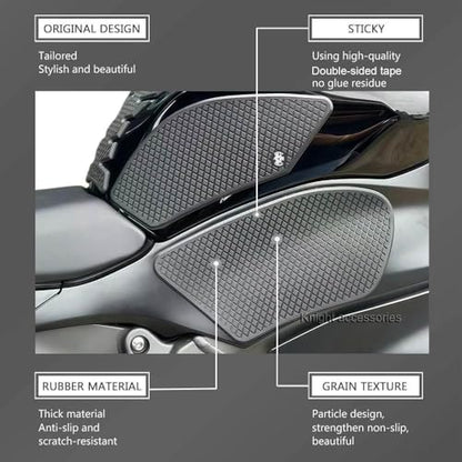 for ZX-6R /ZX 636 ZX6R ZX636 2013-2025 Motorcycle Accessories Side Fuel Tank pad Tank Pads Protector Stickers Decal Gas Knee Grip Traction Pad Tankpad