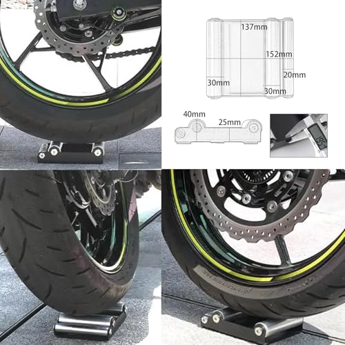 Motorcycle Roller Wheel Cleaning Stand Portable Universal Wheel Roller Stand Support for Dirt Street Bike for Tire Cleaning Wheel