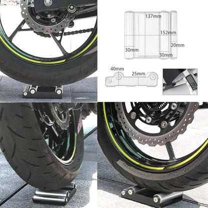 Motorcycle Roller Wheel Cleaning Stand Portable Universal Wheel Roller Stand Support for Dirt Street Bike for Tire Cleaning Wheel