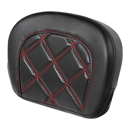 Detachable Sissy Bar Backrest Pad Fits For Harley 1997-2023 Touring Road King Tri Glide Street Glide Road Glide Electra Glide 2018-2023 Softail Slim FLSL Low Rider FXLR - color: Style F# 2