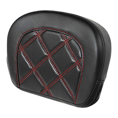 Detachable Sissy Bar Backrest Pad Fits For Harley 1997-2023 Touring Road King Tri Glide Street Glide Road Glide Electra Glide 2018-2023 Softail Slim FLSL Low Rider FXLR - color: Style F# 2