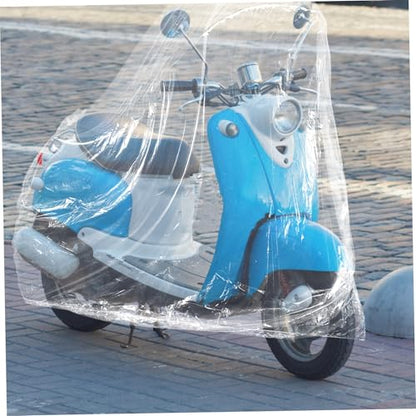 BESTOYARD 2Pcs Heavy Duty Outdoor Protector for Bikes Scooters Clear Dust Rain Shield Weatherproof Design for All Conditions