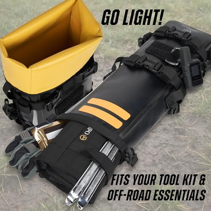 Odinsberg 3.5L Waterproof Motorcycle Tail Bag - Motorcycle Crash Bar Bags Dry Bag Dirt Bike Gear Bag On Fender Sissy Bar Rear Rack Seat Saddle Possibles Pouch Storage Soft Luggage - size: 3.5L