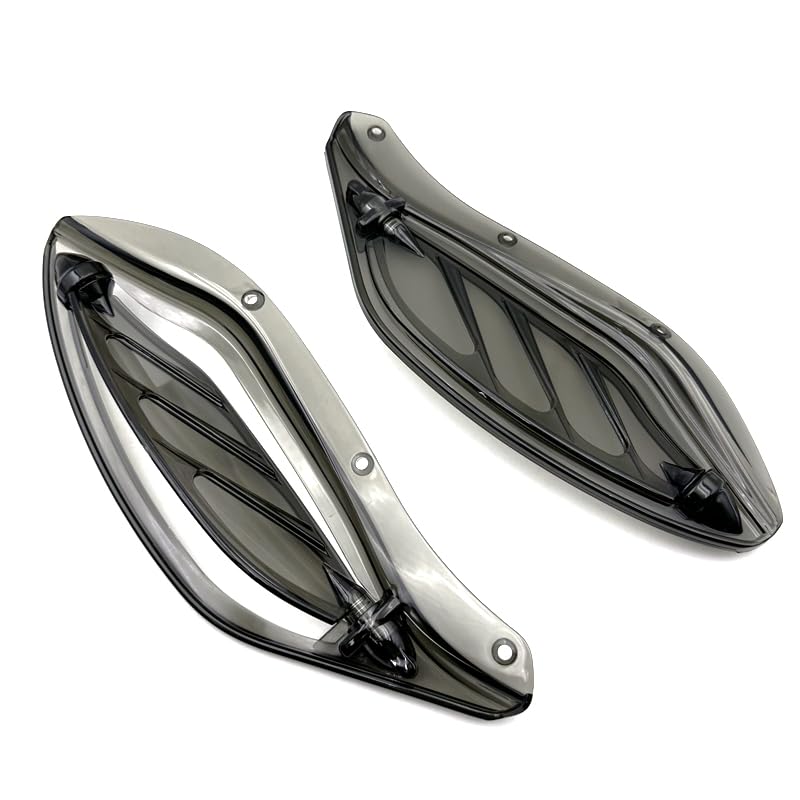 IZX fit for Harley Touring CVO Electra Street Glide Ultra Classic FLHX FLHTCSE Tri Glide Ultra Classic 96-13 Motorcycle Air Deflector Side Wing Windshield Fairing (Smoked) - color: Smoked