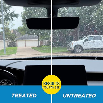 Rain-X 5071268-2 2-in-1 Glass Cleaner and Rain Repellant, 23 oz. (Pack of 2) - Provides a Streak-Free Clean for Automotive Glass While Preventing Sleet, Snow, Ice, and Road Spray Build Up - size: 23 Fl Oz (Pack of 2)