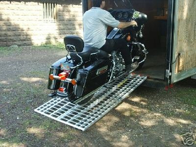 Aluminum Ramps 6 ft. USA - Motorcycles on to Trailers - 444 MCDR Ramp - size: 6ft x 44in - 1,500lb cap.