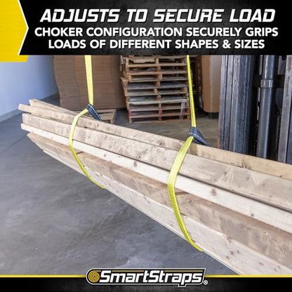 SMARTSTRAPS - 842 SmartStraps Webbing Sling - 1x6 Nylon Webbing Sling 1 Ply 1,600 lbs - size: 1' x 6" 1600lb 2 Ply