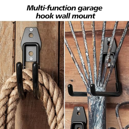 MKRUI 30-Pack Garage Hooks for Storage & Hanging Items, Save Space