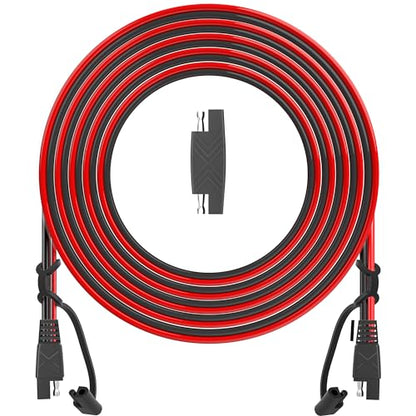 OYMSAE 30ft SAE Connector, Solar Panel Extension Cable, Quick Disconnect Wire for Automotive, RV, Motorcycle, Marine, Boat - 16AWG Battery Charging Plug (30FT 16AWG) - size: 30 ft