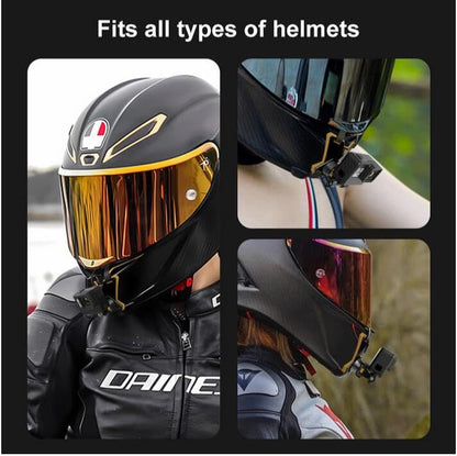 Coyktonty Motorcycle Helmet Mounting Bracket/Magnetic Quick Release Motorcycle Helmet Adapter Bracket for GoPro Hero 12 11 10 9 8 7 6 5/Insta360 Ace Pro/ONE RS/ONE R/Osmo Action 5 Pro/4 3