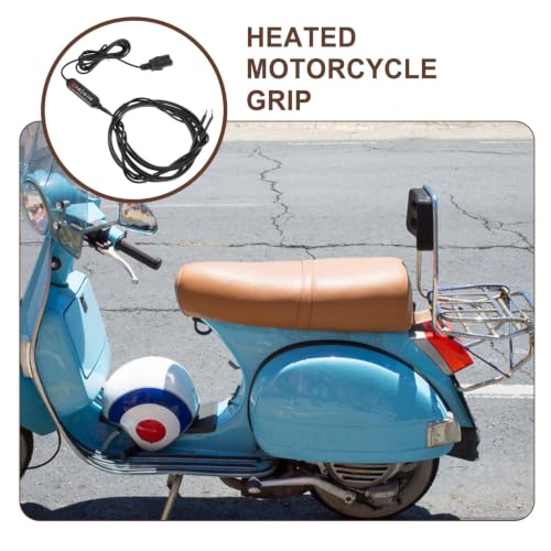 Heated Motorcycle Grip Covers Universal Splashproof PVC Heated Hand Grips for Motorcycles and Electric Bikes ATV Hand Warmer Accessory