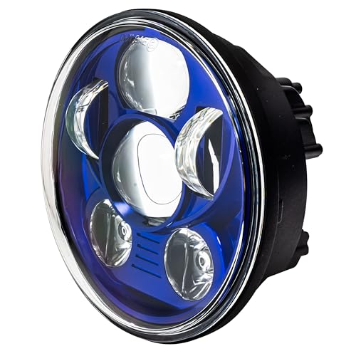 Eagle Lights Indian Scout Blue Headlight Kit - Fits 2014 to Current Scout 60, Scout and Bobber - color: Blue