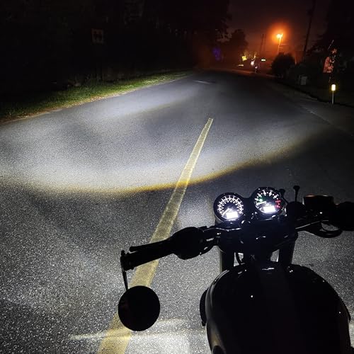 Eagle Lights 7 Inch Generation III Black LED Headlight Kit with Halo Ring DRL for Triumph T100 and T120 Models (Chrome Ring) - color: Chrome Ring