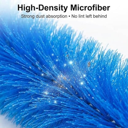 Bendable Microfiber Head,Reusable Dust Remover, 15.7in Bendable Microfiber Fan Cleaning Brush, Washable Fan Cleaner Brush for Electric Fans Air Conditioning, Home Car Vents, Curtain，2pcs - color: 2pcs