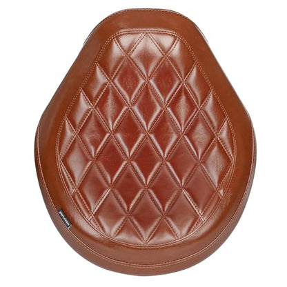 Motorcycle Rider Comfort Seat Fit for CMX1100 Rebel 1100 2021 2022 2023 2024 2025 2026, Leather Front Driver Saddle Solo Cushion Pad, Brown Stitching - color: Front - Brown-A