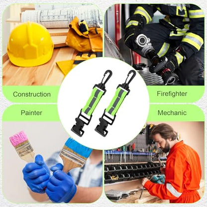 2PCS Glove Strap with Alligator Clip, Reflective Gloves Keeper Work Glove Holder Gloves Clip Quick Access Belt for Tool Belt Backpack
