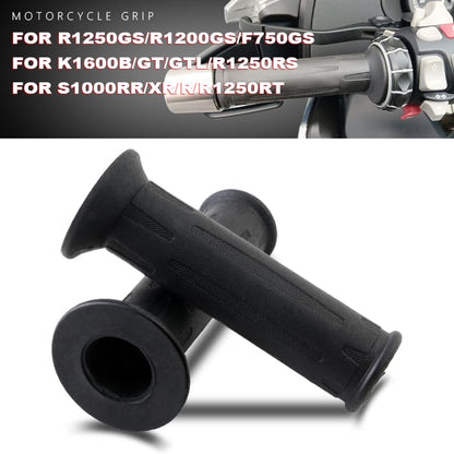 Motorcycle Handlebar Grips 24mm 26mm Non Slip Rubber Hand Grips Black Compatible with BMW R1250GS R1200GS S1000RR R1150 F650 F700 F800 K1600 Series