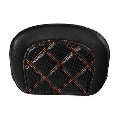 Detachable Sissy Bar Backrest Pad Fits For Harley 1997-2023 Touring Road King Tri Glide Street Glide Road Glide Electra Glide 2018-2023 Softail Slim FLSL Low Rider FXLR - color: Style F# 1