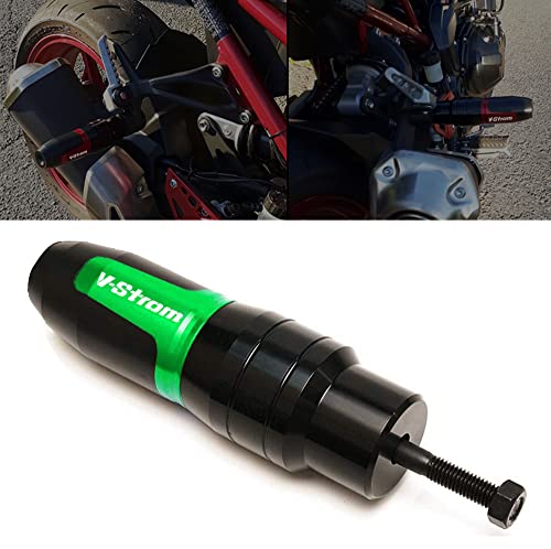 For SUZUKI V-Strom 250 650 1000 DL250 DL650 DL1000/V-Strom1000/XT Motorcycle CNC Aluminum Frame Crash Pad Exhaust Sliders Crash Protector slider - color: green