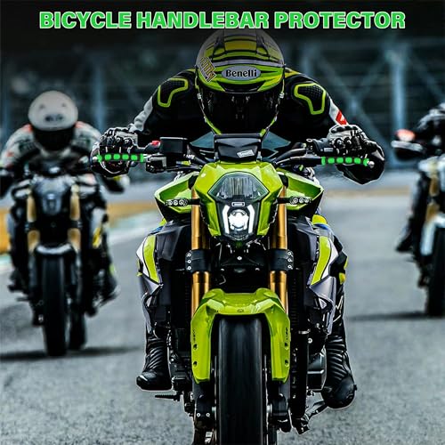 2Pcs Universal Motorcycle Brake Lever Cover Handle Silicone Sleeve Motorbike Bicycle Handles Grips Protection Accessories - color: green