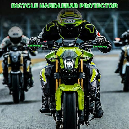 2Pcs Universal Motorcycle Brake Lever Cover Handle Silicone Sleeve Motorbike Bicycle Handles Grips Protection Accessories - color: green