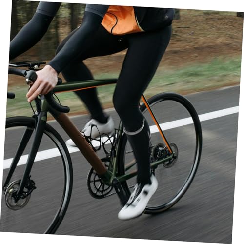 YARNOW 2pcs Bicycle Trouser Clips Reflective Wrist Ankles Bands Bike Trouser Clips Cycling Equipment Cycling Wraps