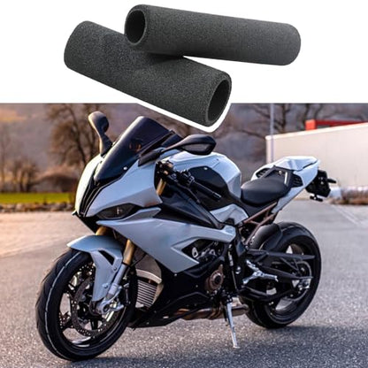 2PCS Motorcycle Handlebar Grips, Soft Foam Grip Cover Compatible with Harley Honda Yamaha Kawasaki Suzuki BMW Triumph - size: 1-1.2 inch