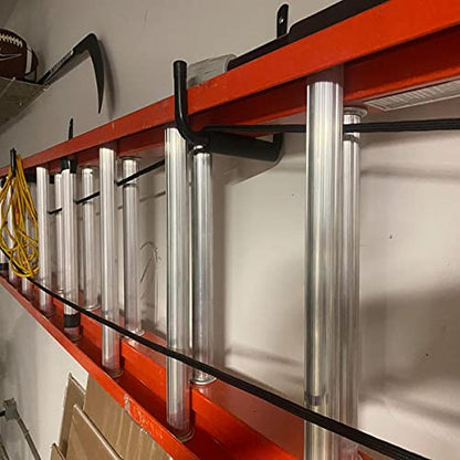 8 Pack Wall Mount Storage Hooks, 9.6IN Garage Utility Hanger for Ladder, Hold Chairs, Garden Tool, Hose, Bike - size: 9.6inch