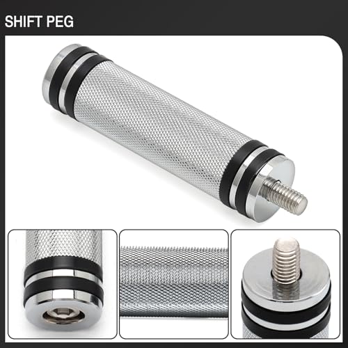 Motorcycle Extended Shifter Peg Toe Foot Shift Peg for Harley Softail Sportster Dyna Touring Road King Street Glide Road Glide Fat Bob (Chrome black) - color: Chrome black