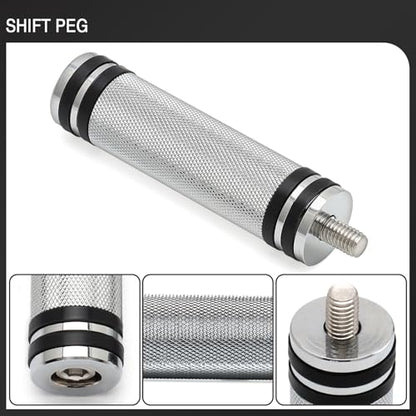 Motorcycle Extended Shifter Peg Toe Foot Shift Peg for Harley Softail Sportster Dyna Touring Road King Street Glide Road Glide Fat Bob (Chrome black) - color: Chrome black