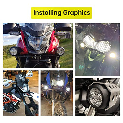 LED Spotlight with Wiring Harness Kit-2Pack,3Inch LED Spot Light for Trucks Atv Utv Motorcycle Fog ligths (80W Spot - Round 3inch)