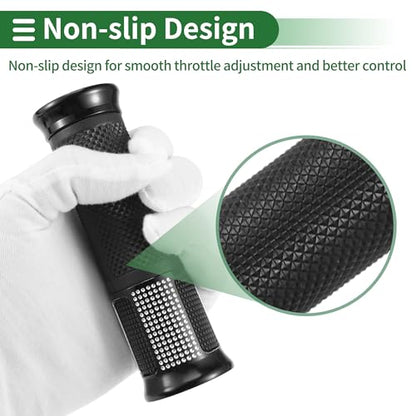 7/8" 22mm 15/16" 24mm Motorcycle Hand Grips Cover Kit Aluminum Alloy Handlebar Hand Grips Black 1 Set Diamond Pattern Side Checkered Diamond Pattern - color: Black