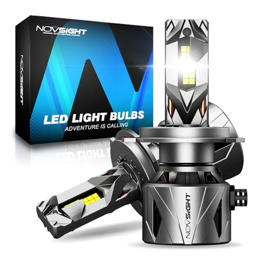 NOVSIGHT 𝗛𝟰 Fog Bulbs Upgrade, 900% Brighter 95,000LM, 240W Performance, Enhanced Cooling, 5-Min Installation, 100,000+ Hour Lifespan, IP68 & CANBUS Compatible, Pack of 2 - color: H4, size: 95000LM