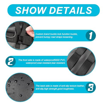 Motorcycle Bag Extension Mounting Base, Motorcycle Accessory for Tail Bag/Seat Bag/Saddle Bag/Side Bag - style: Tailstock Extension