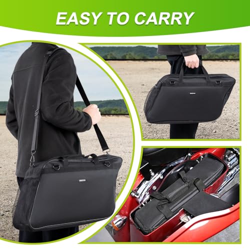 Mofun Motorcycle Saddlebag Cooler Waterproof Saddle Bag Insert Cooler Saddlebag Liner Bag Compatible with Harley Touring Street Road Electra Glide Road King with Hard Saddlebags, 1993-2025