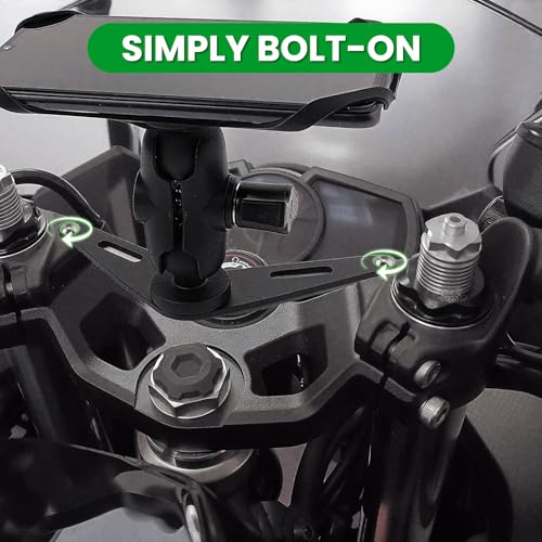 GUAIMI Motorcycle Magnetic Phone Mount Holder Original Handlebar Attachment Bracket for Ninja 400 2018-2020