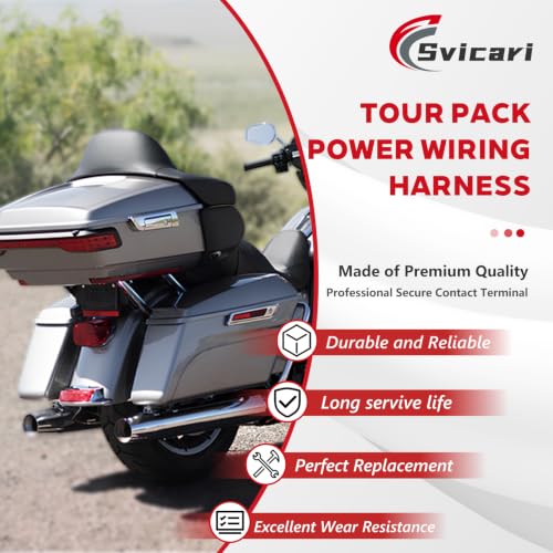 Tour Pack Power Tap Harness Quick Disconnect Wiring Harness fit for Custom Dynamics Compatible with Harley Davidson Tour Pak 2014-2022 Replace #CD-TP-QD-14