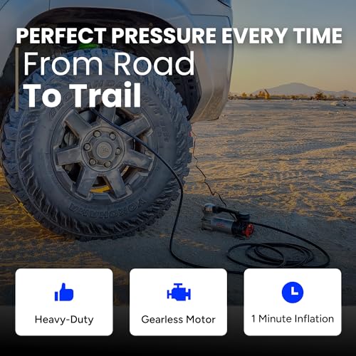 VIAIR Digital EVC88P - Portable Air Compressor Tire Inflator for Car, Truck, SUV & RV | Preset Automatic Shut Off Feature | 12V Heavy Duty On/Off Road Tire Pump Air Compressor 120 PSI - style: Digital Automatic