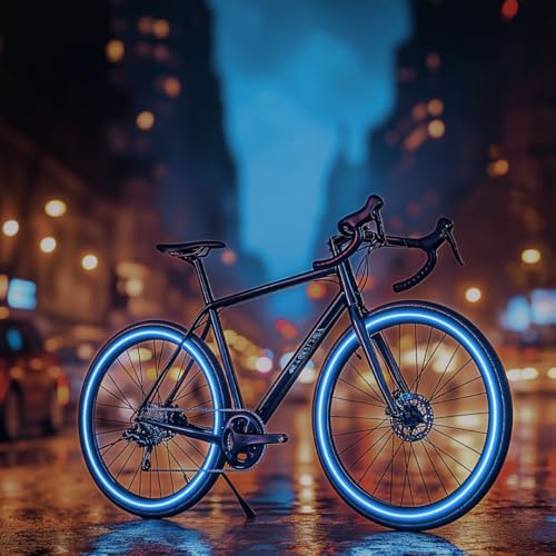 customTAYLOR33 Blue High Intensity Grade Reflective Copyrighted Safety Rim Tapes - (Must Select Your Rim Size) (14" (TIRE Size, for Small Bicycles/eBikes)) - size: 14" (TIRE Size, FOR Small Bicycles/eBikes)
