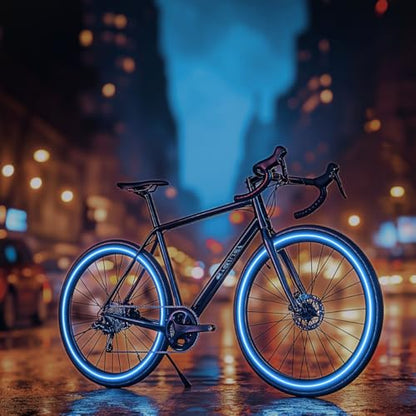 customTAYLOR33 Blue High Intensity Grade Reflective Copyrighted Safety Rim Tapes - (Must Select Your Rim Size) (14" (TIRE Size, for Small Bicycles/eBikes)) - size: 14" (TIRE Size, FOR Small Bicycles/eBikes)