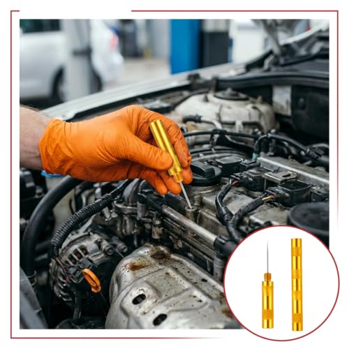 WLLHYF Carburetor Cleaning Kit 10 Cleaning Needles 13 Stainless Steel Wires | Professional Nylon Brushes for Motorcycle Lawnmower ATV Chainsaw Welder Carb Spray