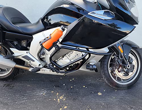 Highway Crash Bar Engine Guard Saddlebag Guard Replacement for BMW K1600GT K1600GTL K1600 GTL 2017-2026 Motorcycle Steel Frame Falling Protector Bars(Front and Rear)