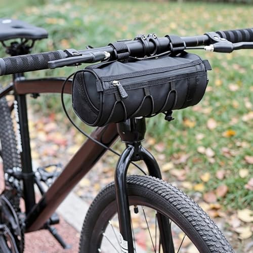 2.7L Handlebar Bag, Bike Handlebar Bag for Cycling Storage, Durable Polyester Material, Easy Installation Design, Fits Most Bicycle Handlebars, Compact Size for Essentials Organization