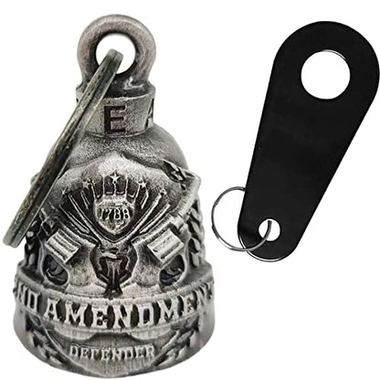 Dream Apparel Motorcycle Bell Guardian Angel Drive Away Gremlin, Biker Bell for Men Women Rider Riding, Good Luck Gift - color: Defender