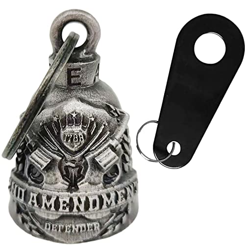 Dream Apparel Motorcycle Bell Guardian Angel Drive Away Gremlin, Biker Bell for Men Women Rider Riding, Good Luck Gift - color: Defender